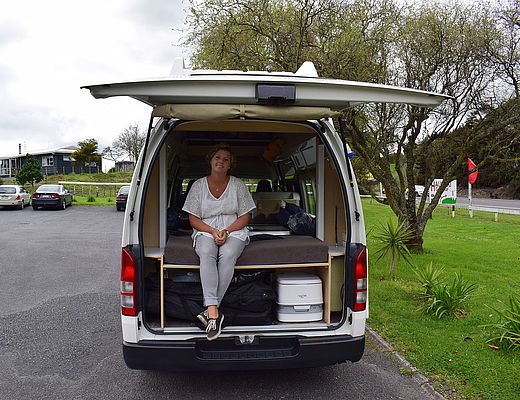 Yoni in de camper