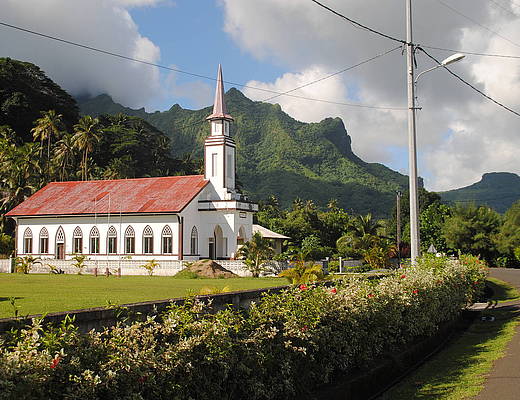 Kerk op Raiatea | vakantie Raiatea