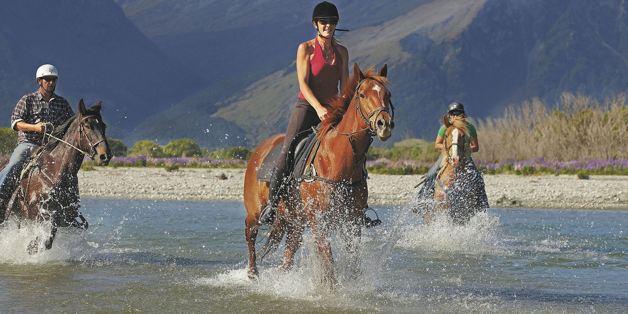 Te paard door het Nieuw-Zeelandse High Country
