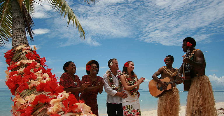 Huwelijksreis in Fiji
