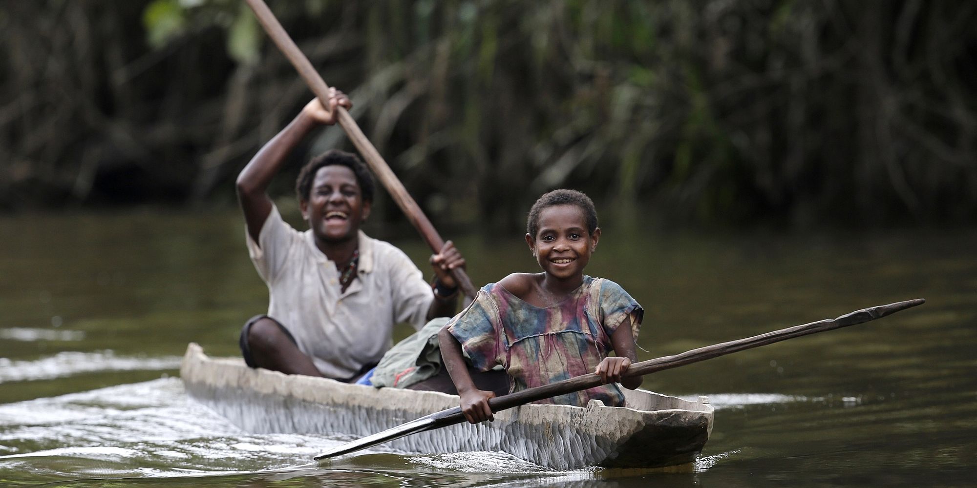 Kano op rivier | Papoea Nieuw Guinea