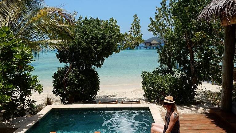 Fiji Marloes zwembad | vakantie Fiji 