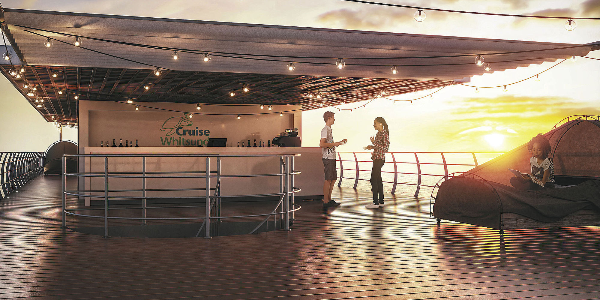 Cruise Whitsundays, zonsondergang