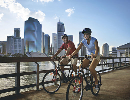 Fietsen door Brisbane