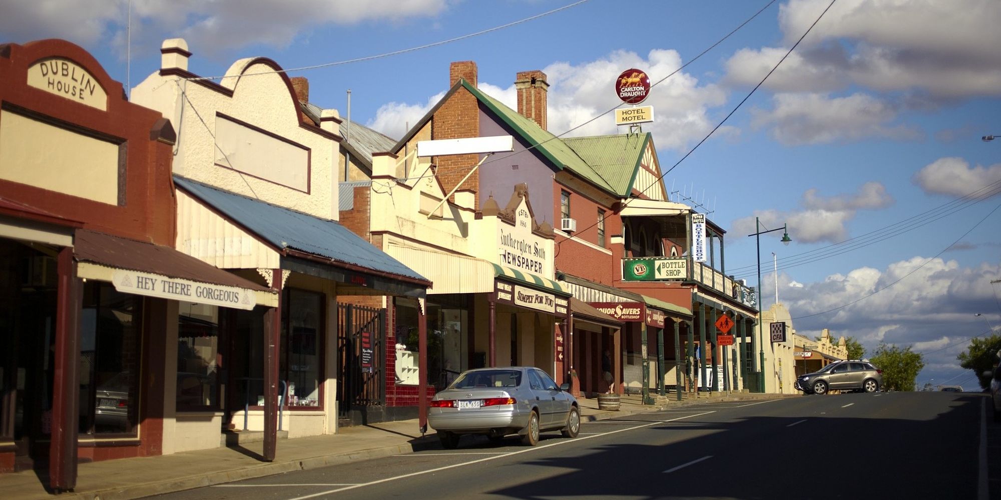 Rutherglen hoofdstraat | Victoria