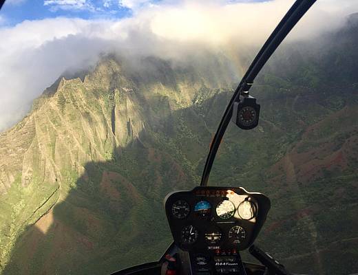 Helikoptervlucht boven Kauai | vakantie hawaii
