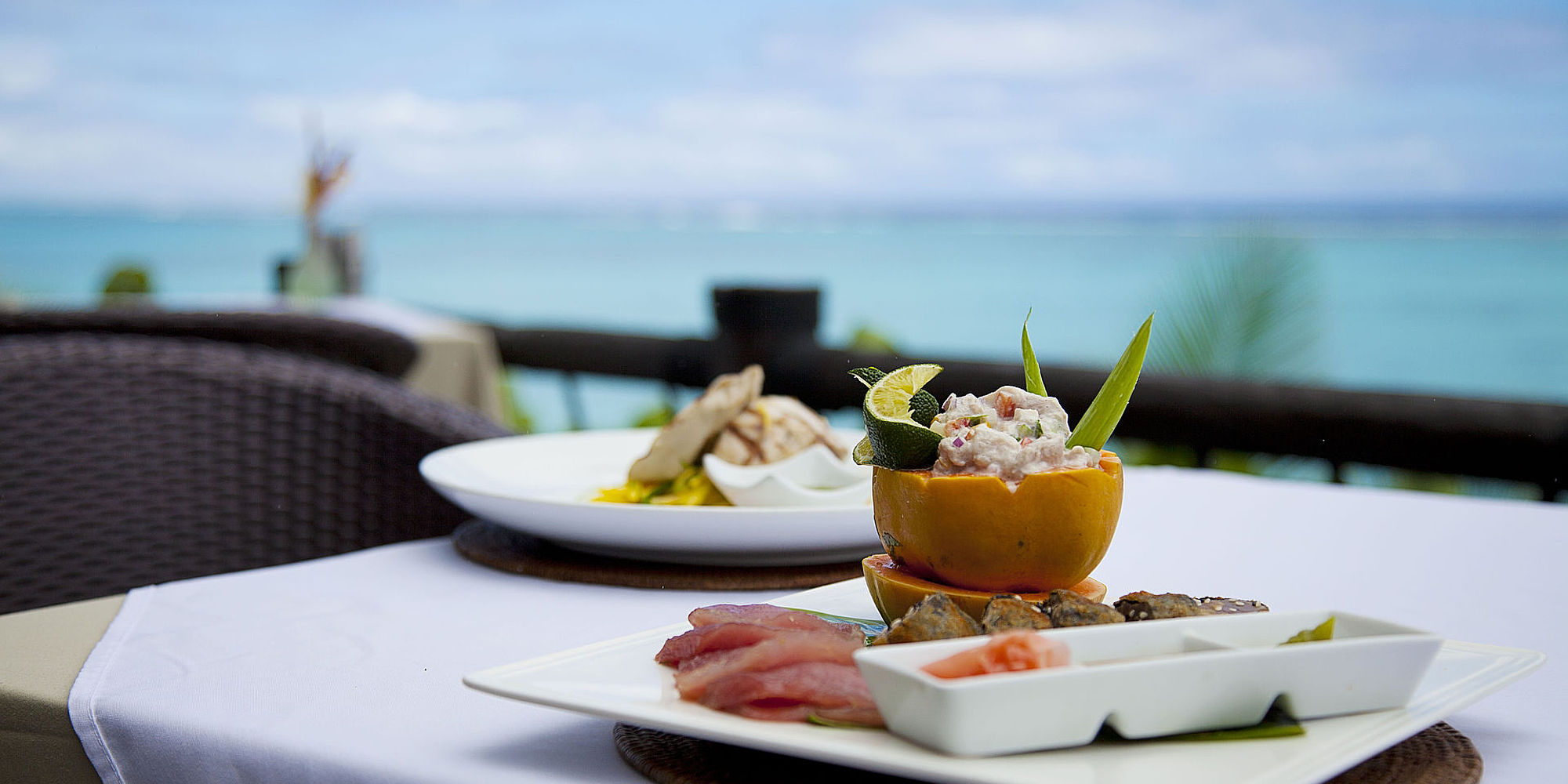 Ika Mata bij het Pacific Resort Aitutaki