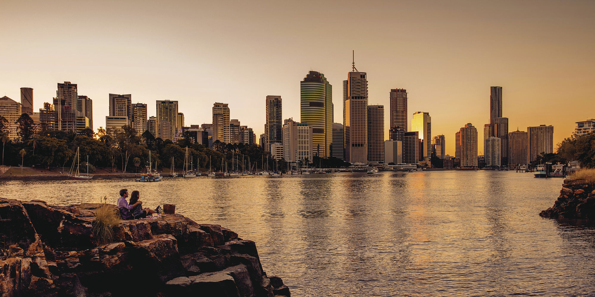 Brisbane zonsondergang | australie