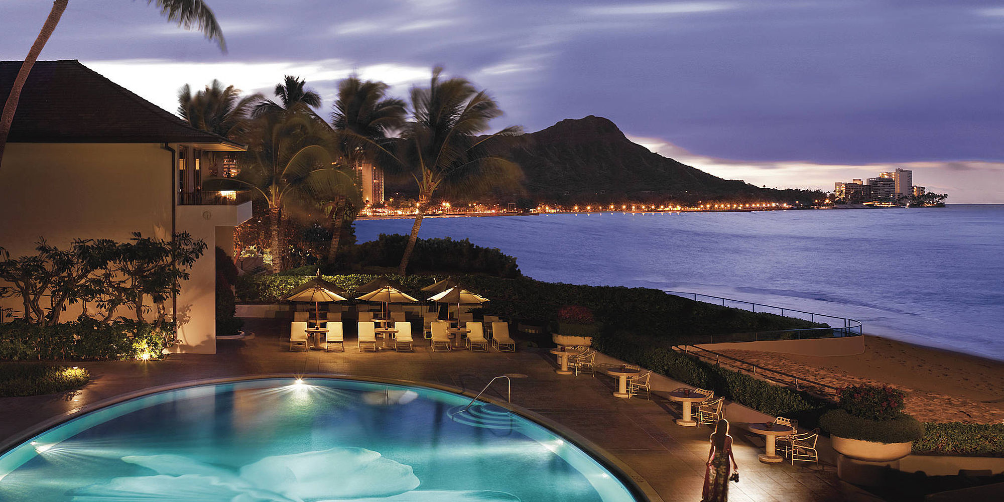 Halekulani hotel zwembad | vakantie hawaii
