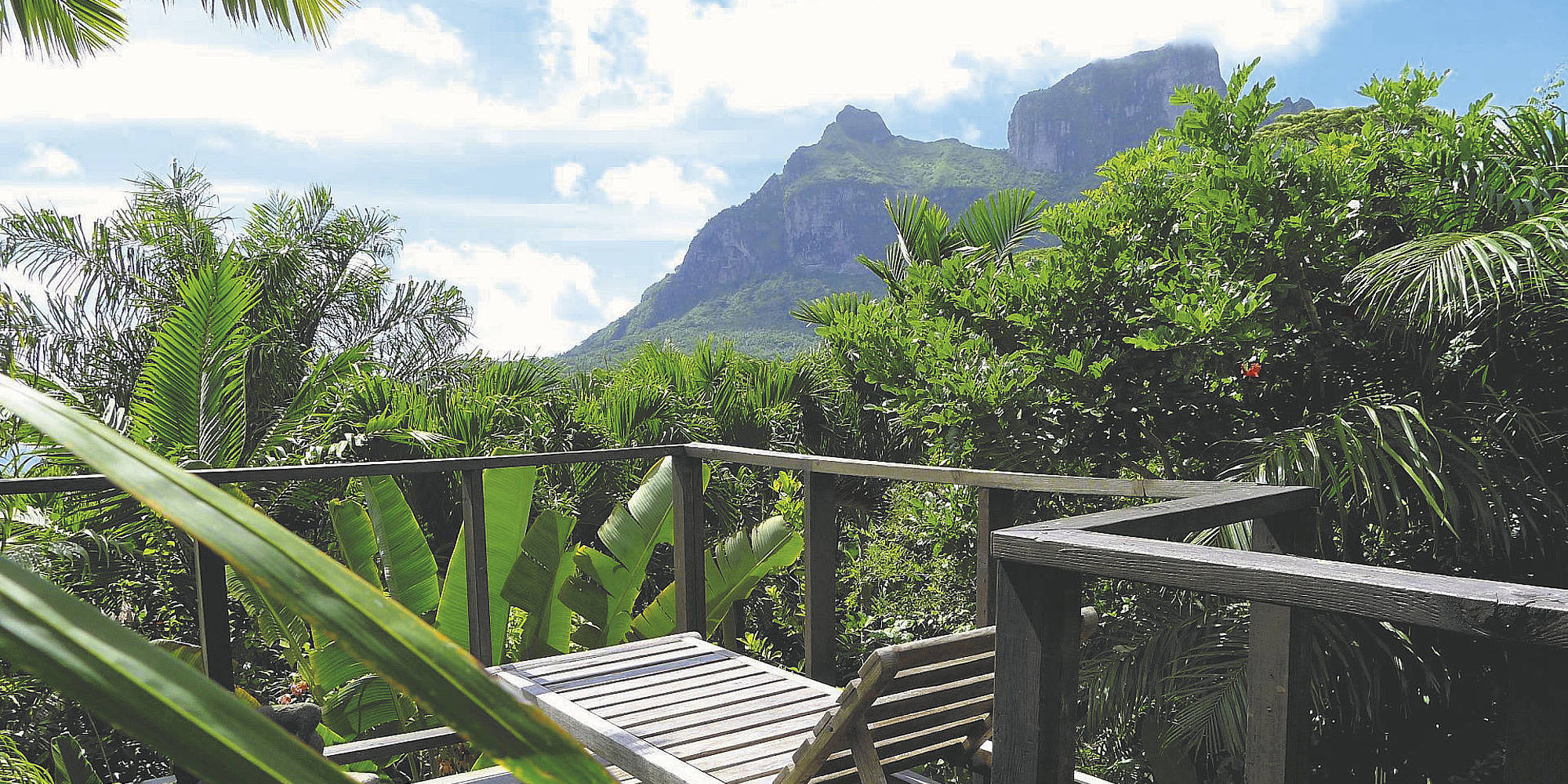 Pension Rohotu Fare Lodge terras | vakantie bora bora