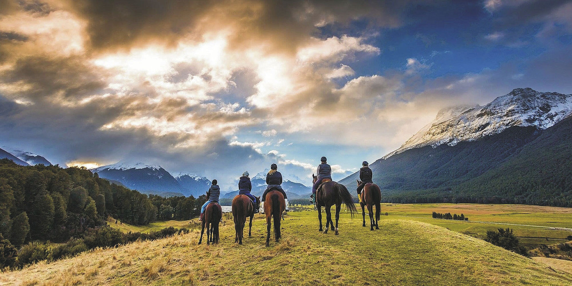 Te paard door het Nieuw-Zeelandse High Country
