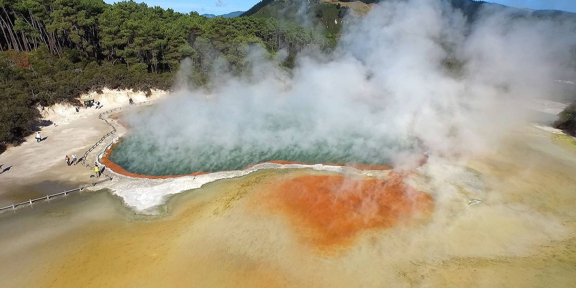 Champagne Pool | groepsreis nieuw zeeland