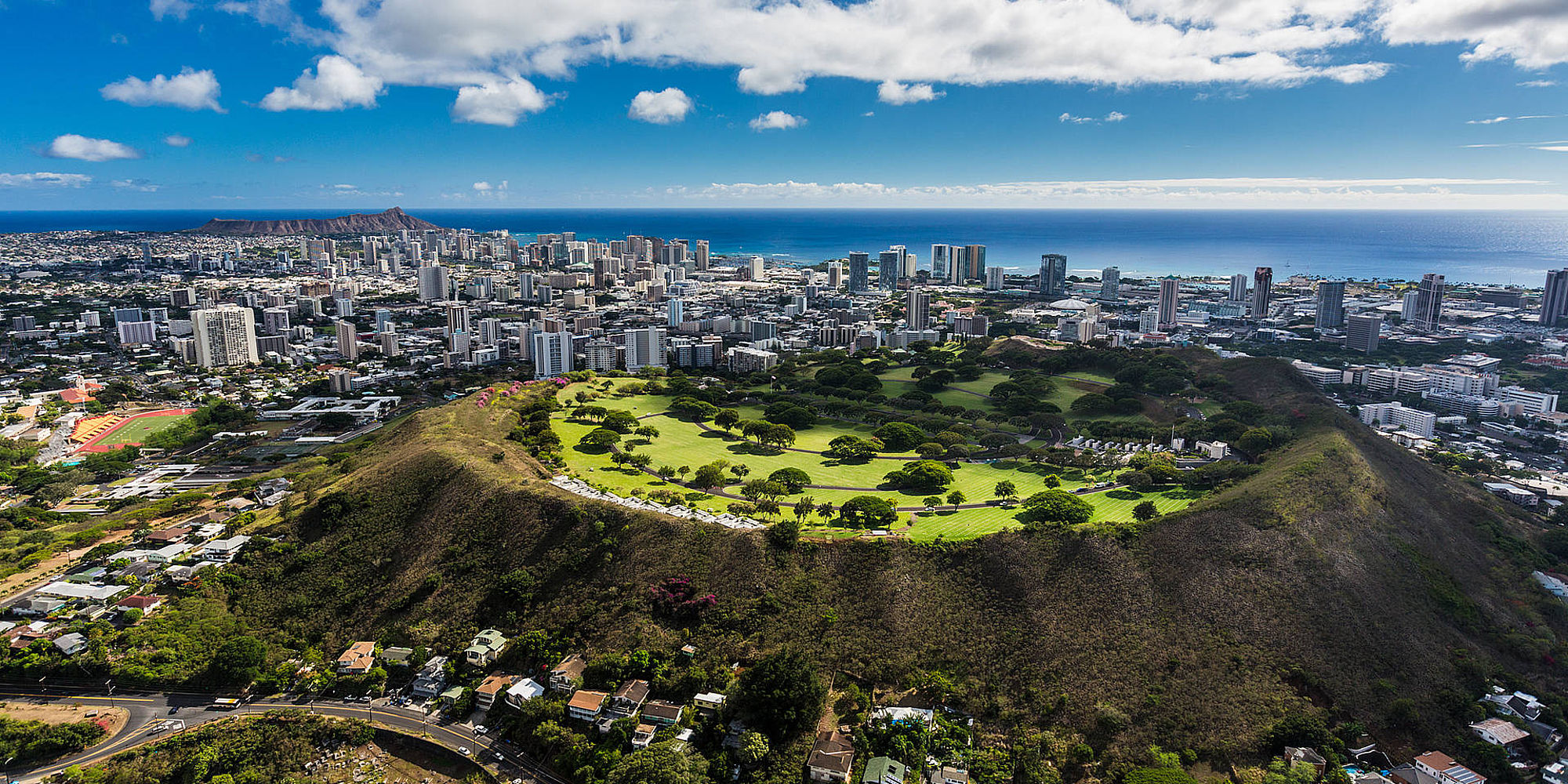Oahu Punchbowl | vakantie Hawaii