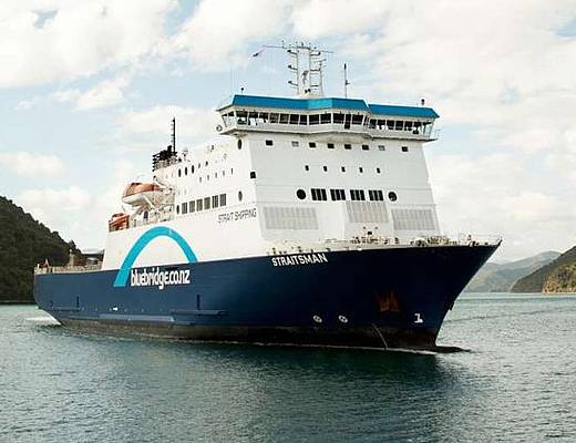 Ferry tussen Noorder- en Zuidereiland in Nieuw-Zeeland